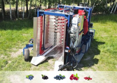Over the row Blueberry harvesting machine JAGODA 300